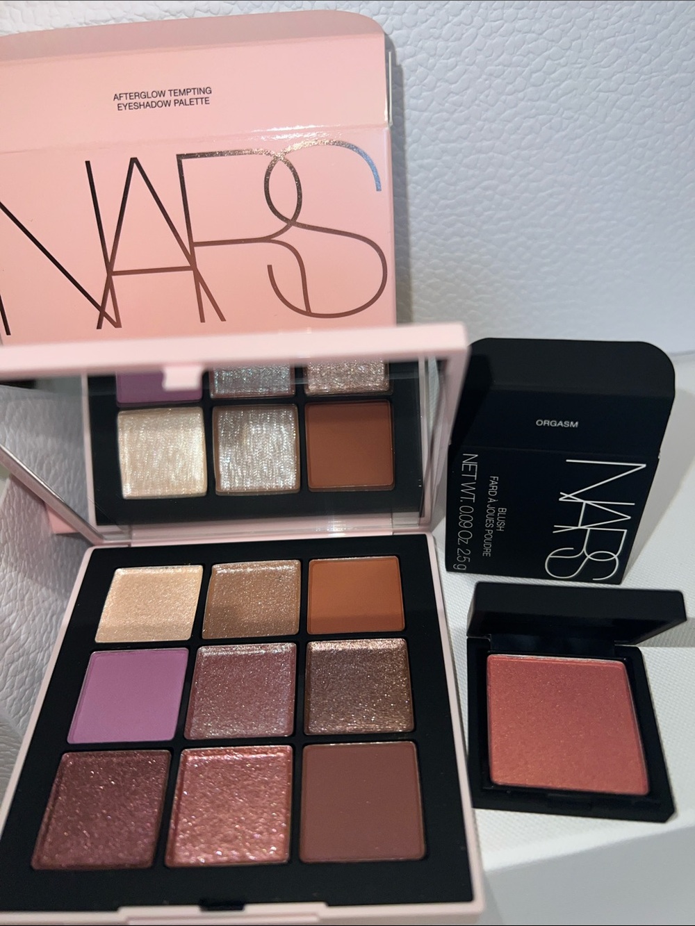 NARS Afterglow Tempting Eyeshadow Palette & mini blush